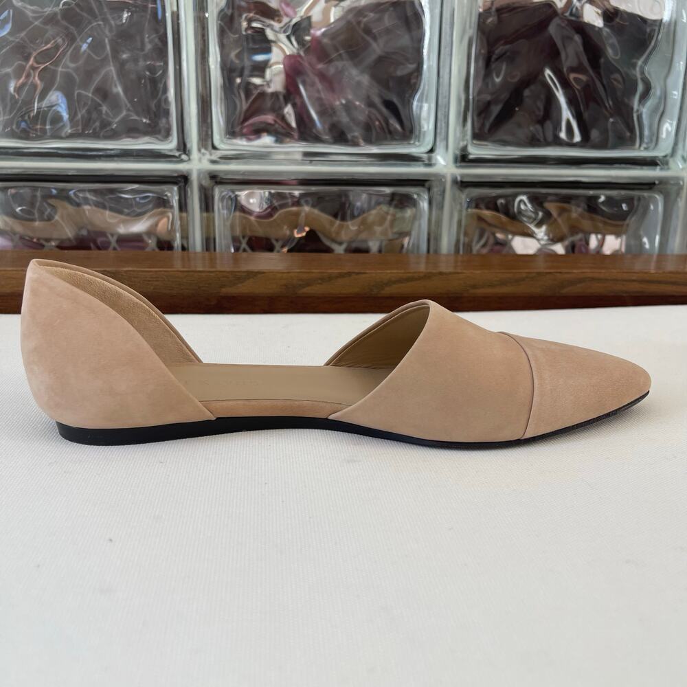 Jenni Kayne d'Orsay Pointed Toe Flats Napa Leather Natural Size 38.5 - Picture 5 of 14